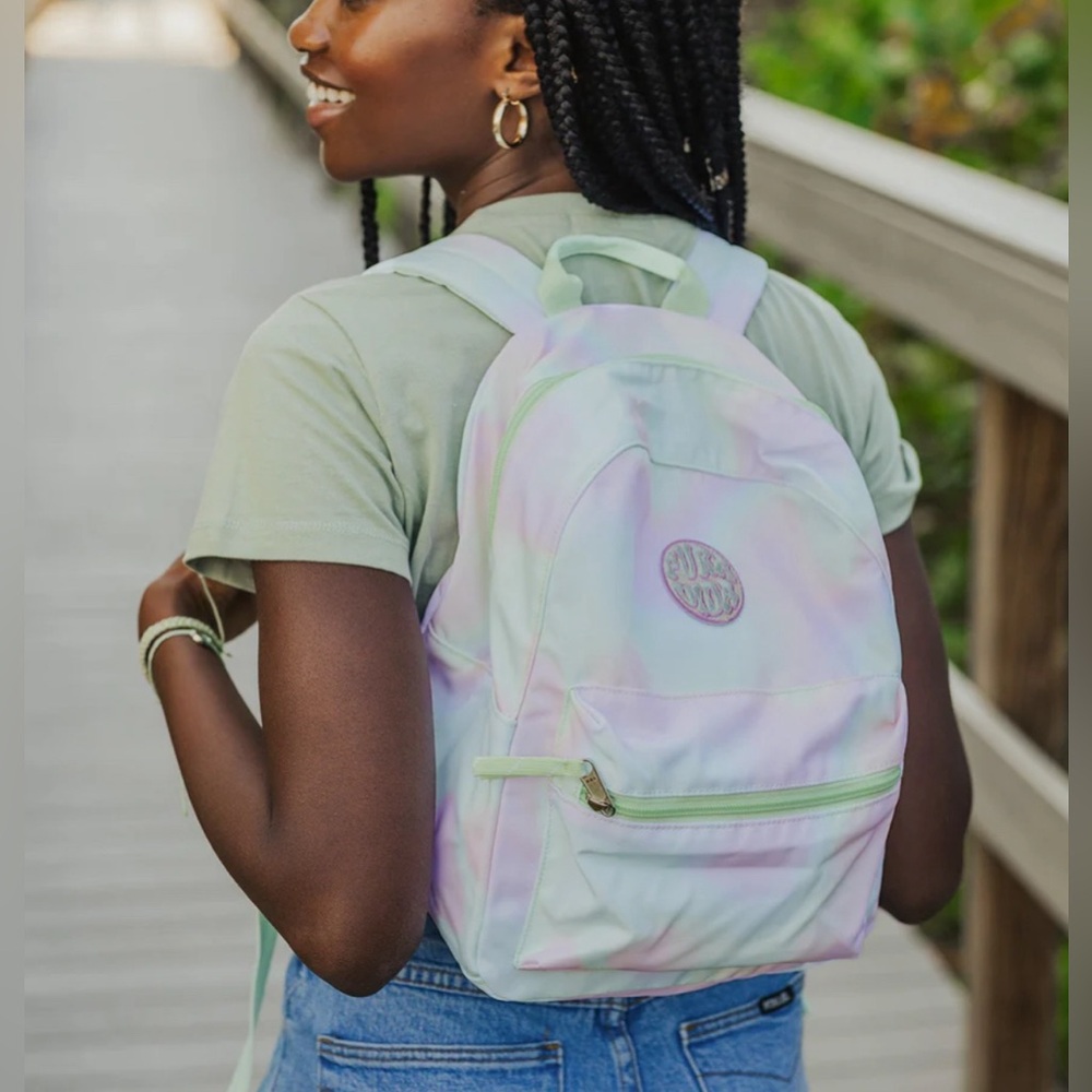 Pura Vida pastel tie dye mini backpack
